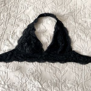 Black lace bralette bra